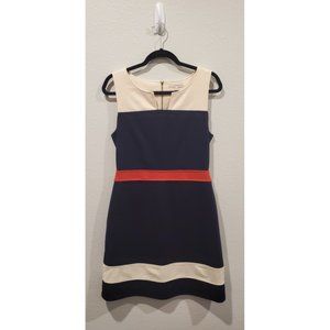 41HAWTHORN Blue Ivory A-Line Dress